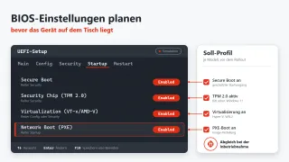 Lenovo BIOS Simulator Center: UEFI-Einstellungen planen