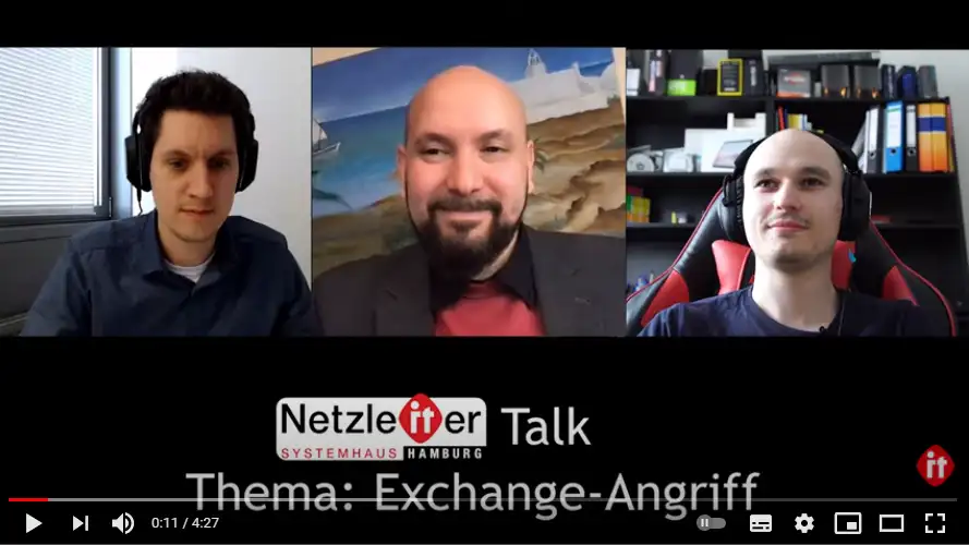Microsoft Exchange Sicherheitslücke Exchange Angriff - Netzleiter Talk aus Hamburg - YouTube