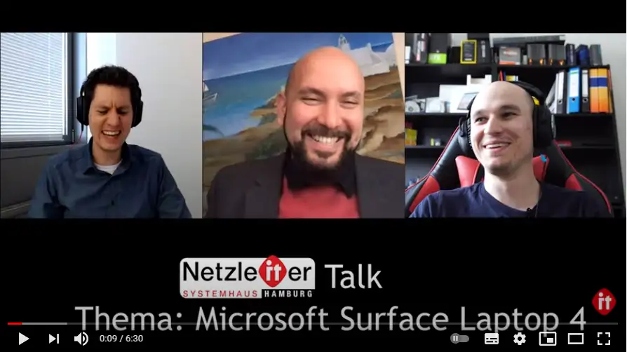 Microsoft Surface Laptop 4 - Netzleiter Talk aus Hamburg - YouTube